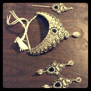 Indian kundan necklace jewelry set